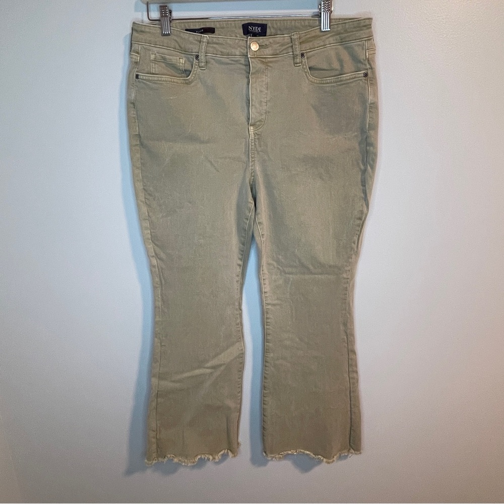 NYDJ Women's Flare Jeans in Tan